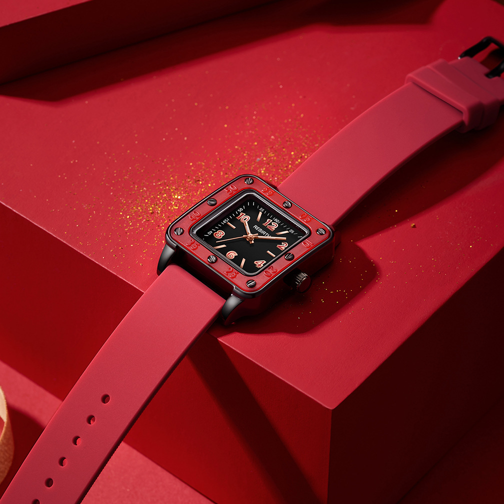 Square Silicone Band Women Wat - Silicone Band Women avaliação e preço