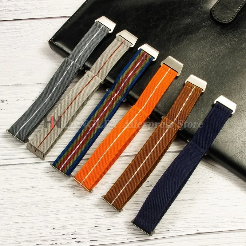 Elastic Nylon Watch Band for S - Parachute Strap Elastic avaliação e preço