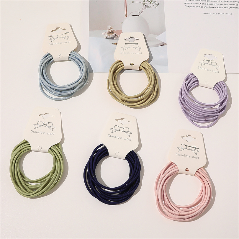 10PCS Women Girls Simple Basic - Silicone Band Women avaliação e preço