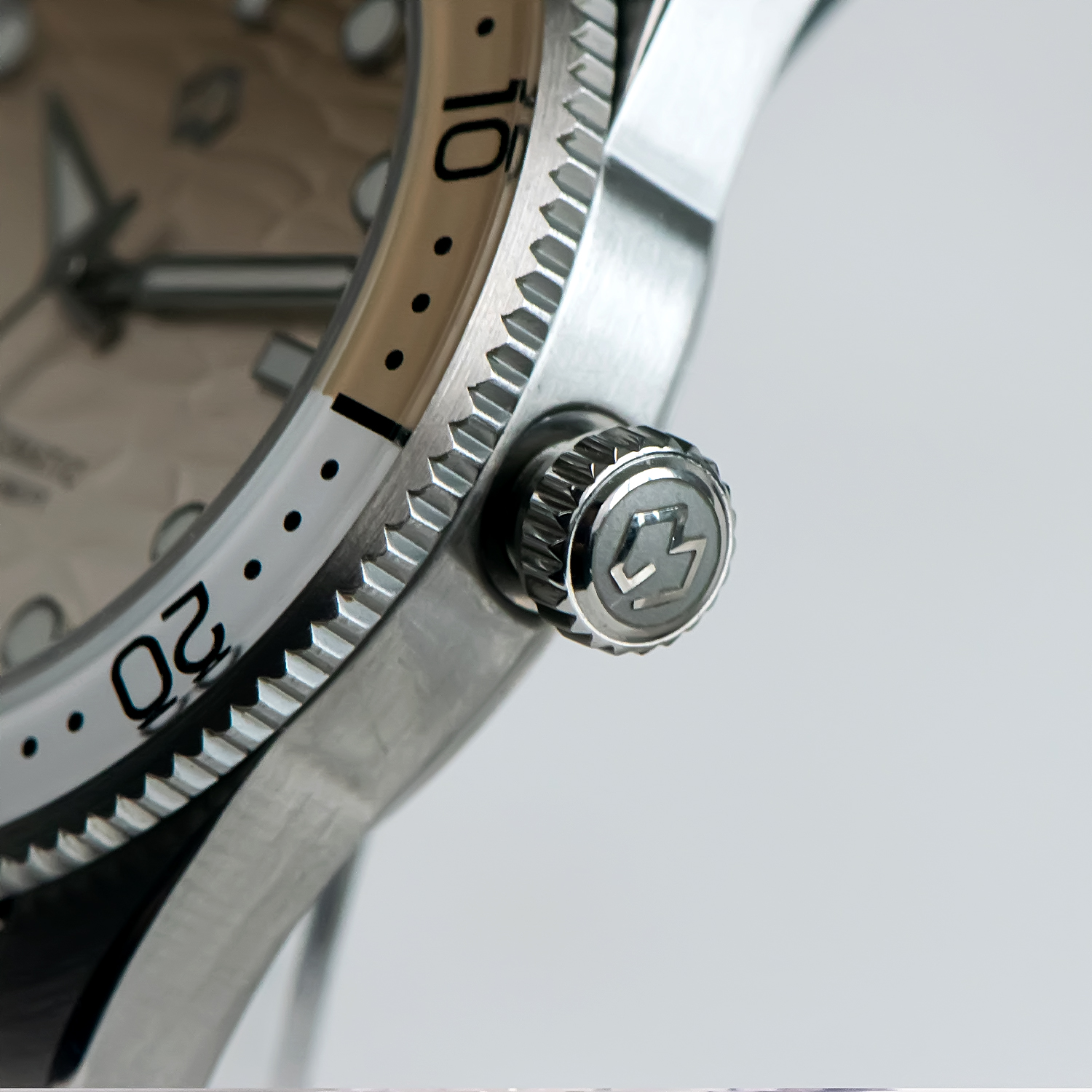 40mm Diver Watch Texture Men's - Rubber Strap Diver avaliação e preço