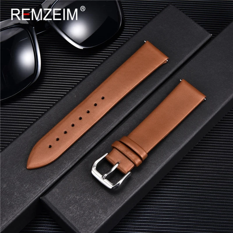 Ultra-thin Genuine Leather Wat - Rubber Strap Diver avaliação e preço