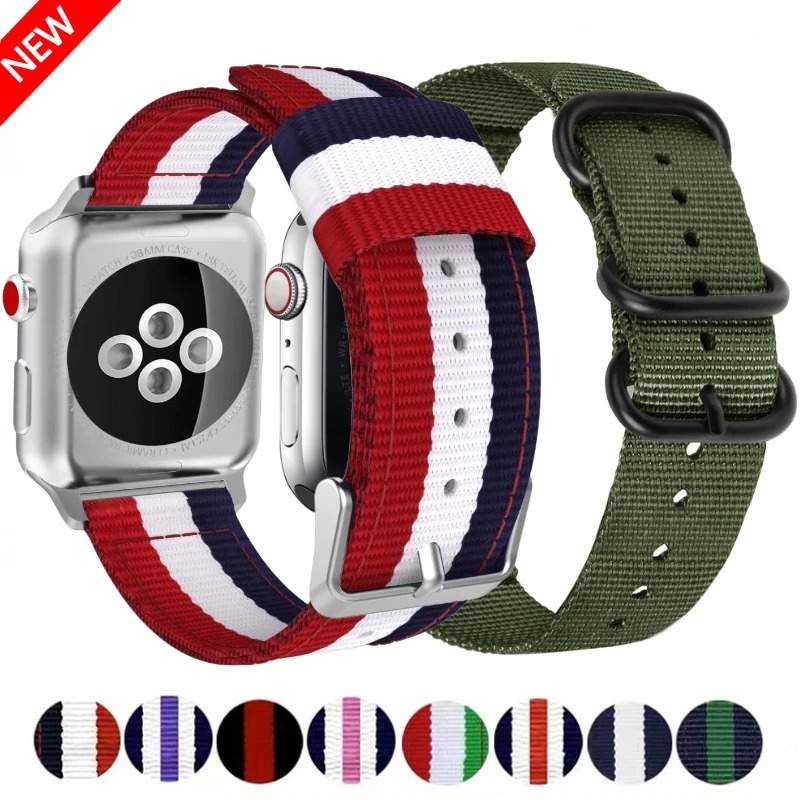 Nylon Canvas Strap For Apple W - Canvas Strap Watch avaliação e preço