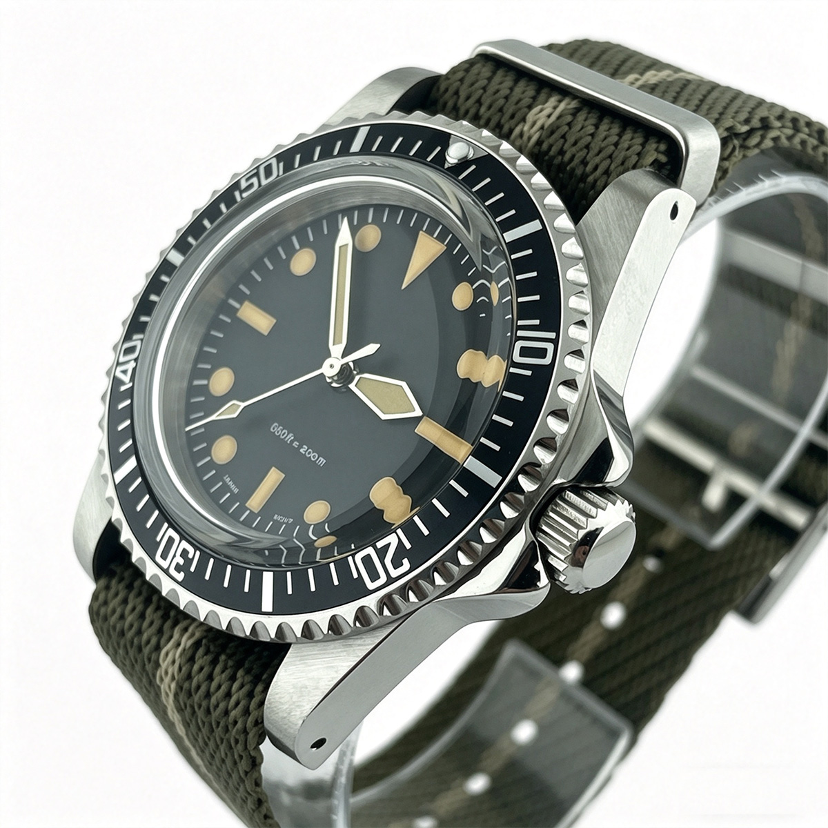 39.5mm Diver Retro watch acryl - Tropic Strap Vintage avaliação e preço