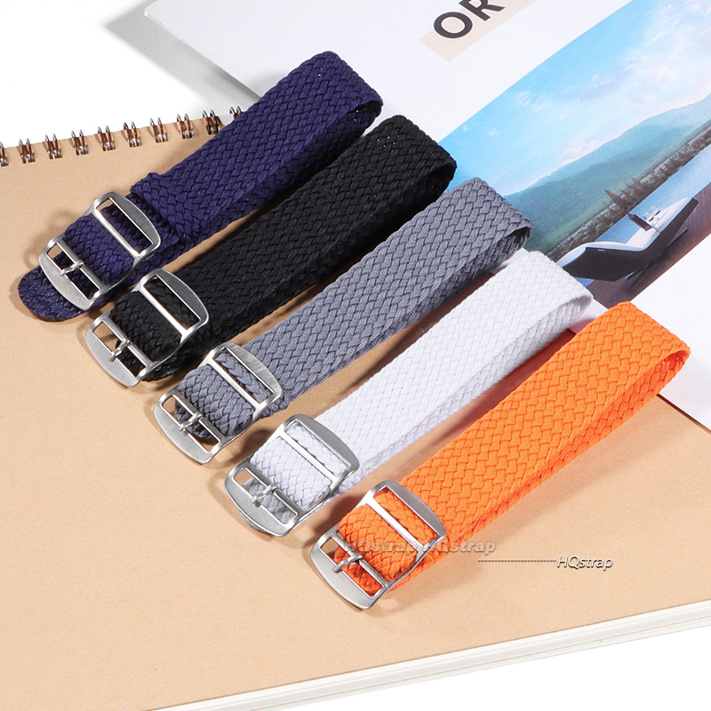 16mm 18mm 20mm 22mm Nylon Canv - Perlon Strap Woven avaliação e preço