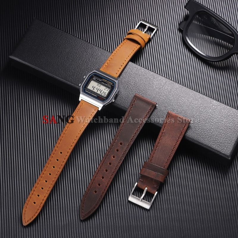 18mm 19mm 20mm 21mm 22mm 24mm  - Leather Strap Quick Release avaliação e preço