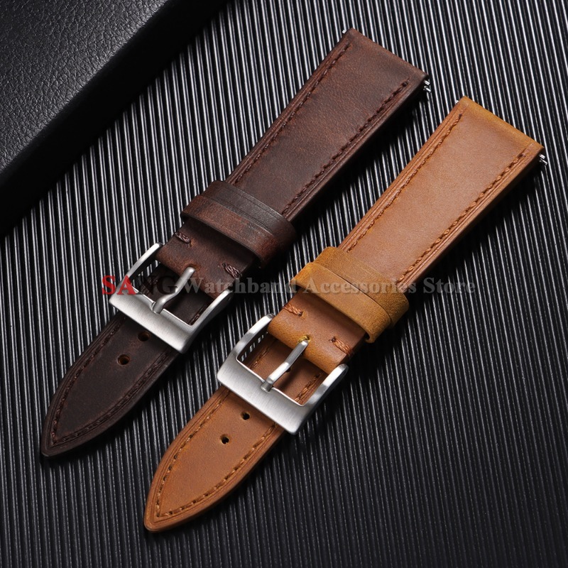18mm 19mm 20mm 21mm 22mm 24mm  - Leather Strap Quick Release avaliação e preço