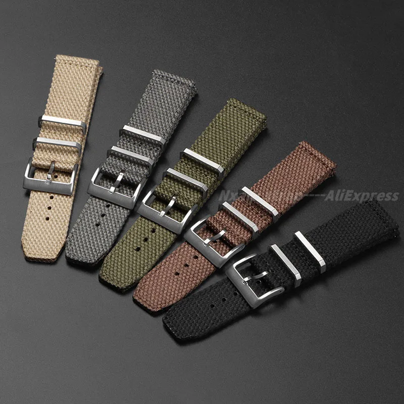 20mm 22mm Nylon Cotton Watch S - Nato Strap Nylon avaliação e preço