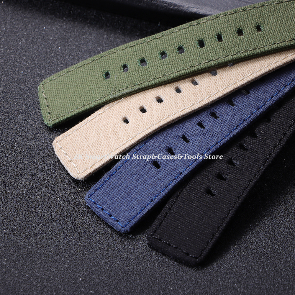 Nylon Watch Strap 20mm 22mm fo - Canvas Strap Watch avaliação e preço