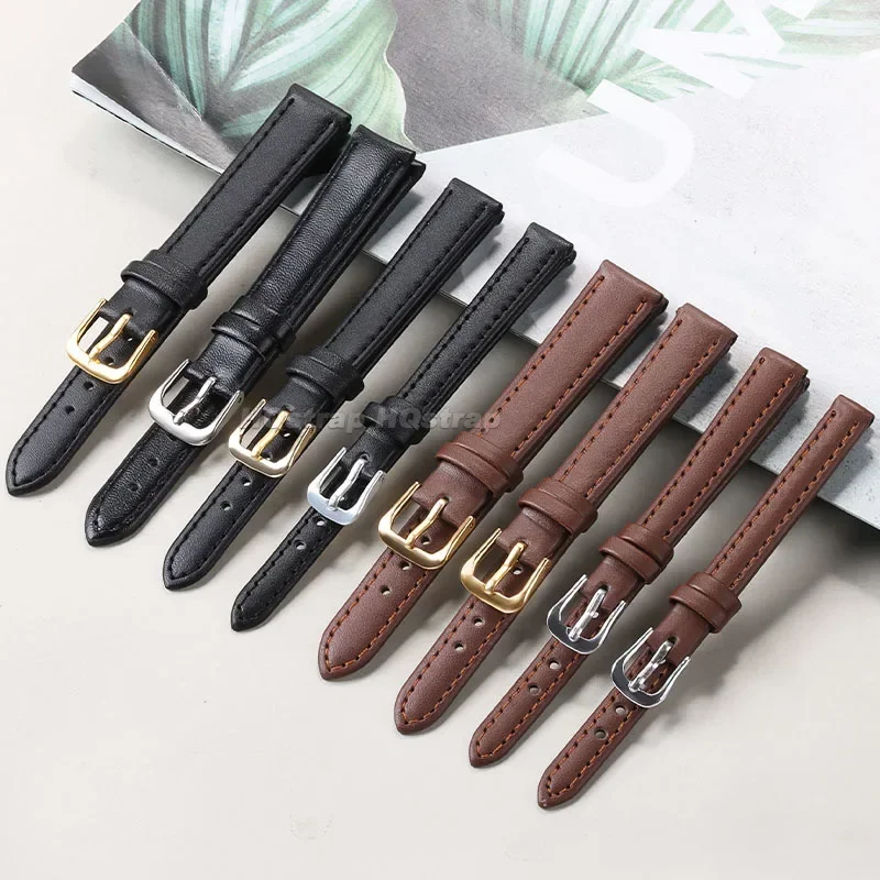 PU Leather Strap 10mm 12mm 14m - Suede Strap Watch avaliação e preço