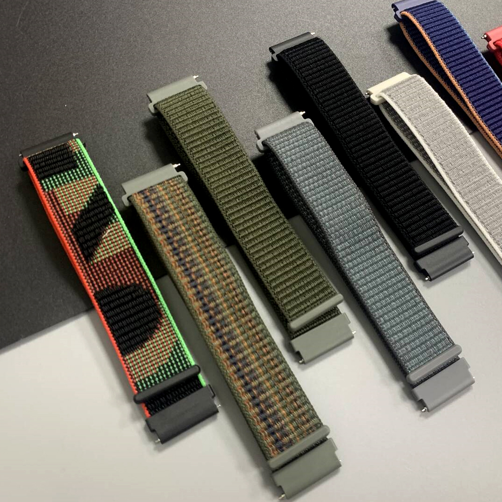 2Pcs 22mm Nylon Sport Strap Fo - Sport Loop Velcro avaliação e preço