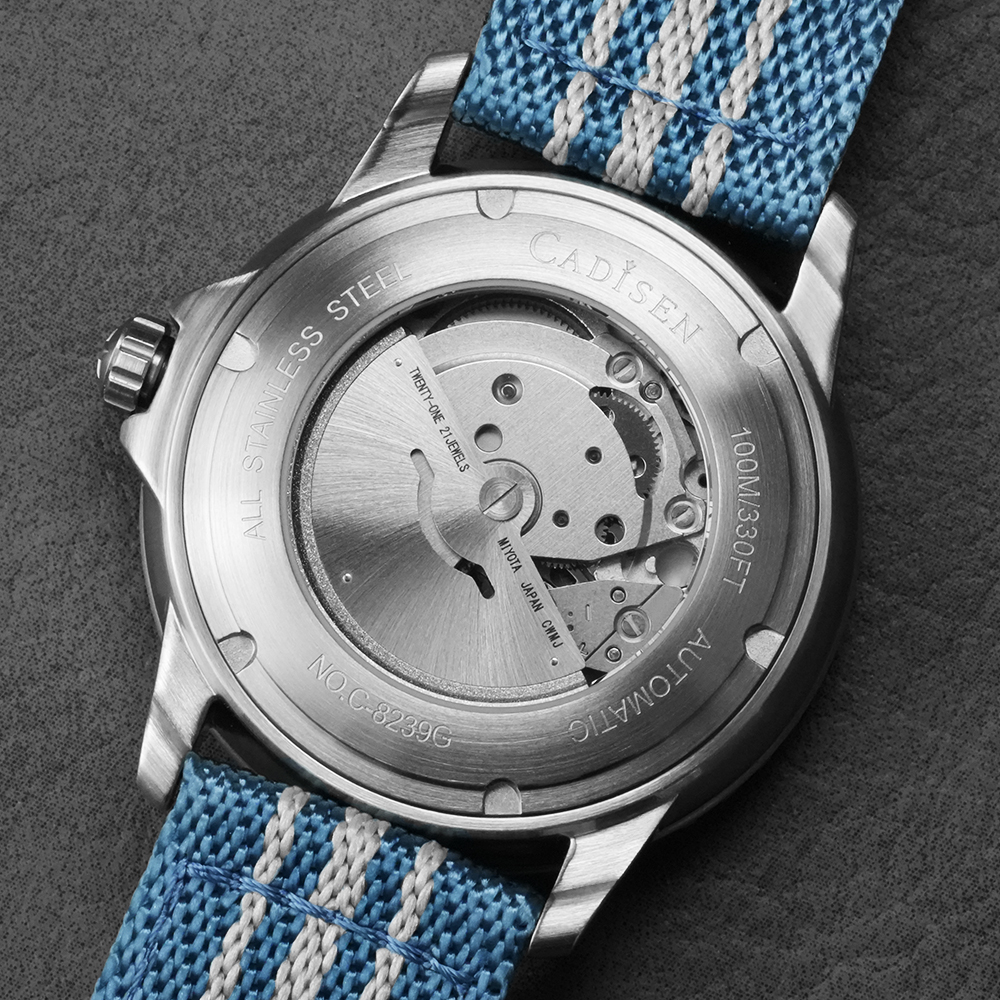 CADISEN Deep Explorer MIYOTA 8 - Canvas Strap Watch avaliação e preço