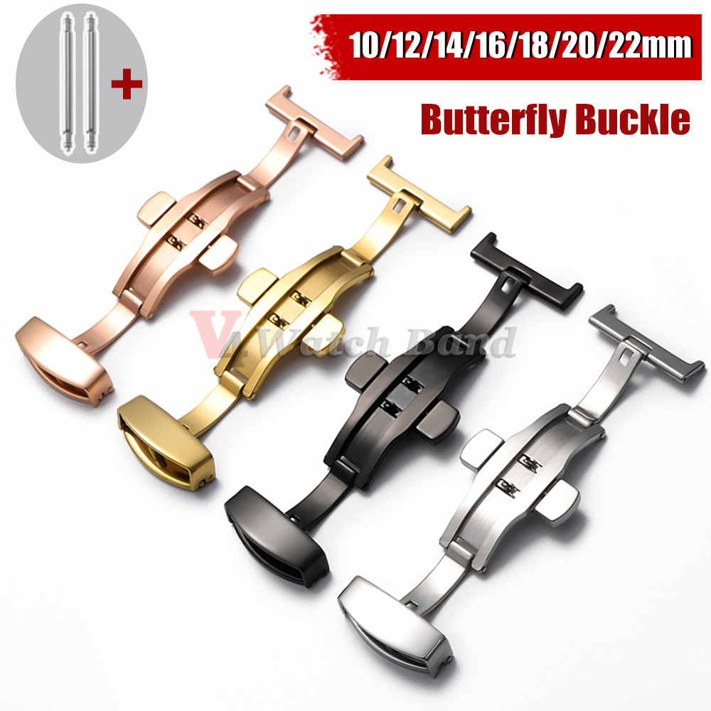Stainless Steel Clasp Strap fo - Butterfly Clasp Deployant avaliação e preço