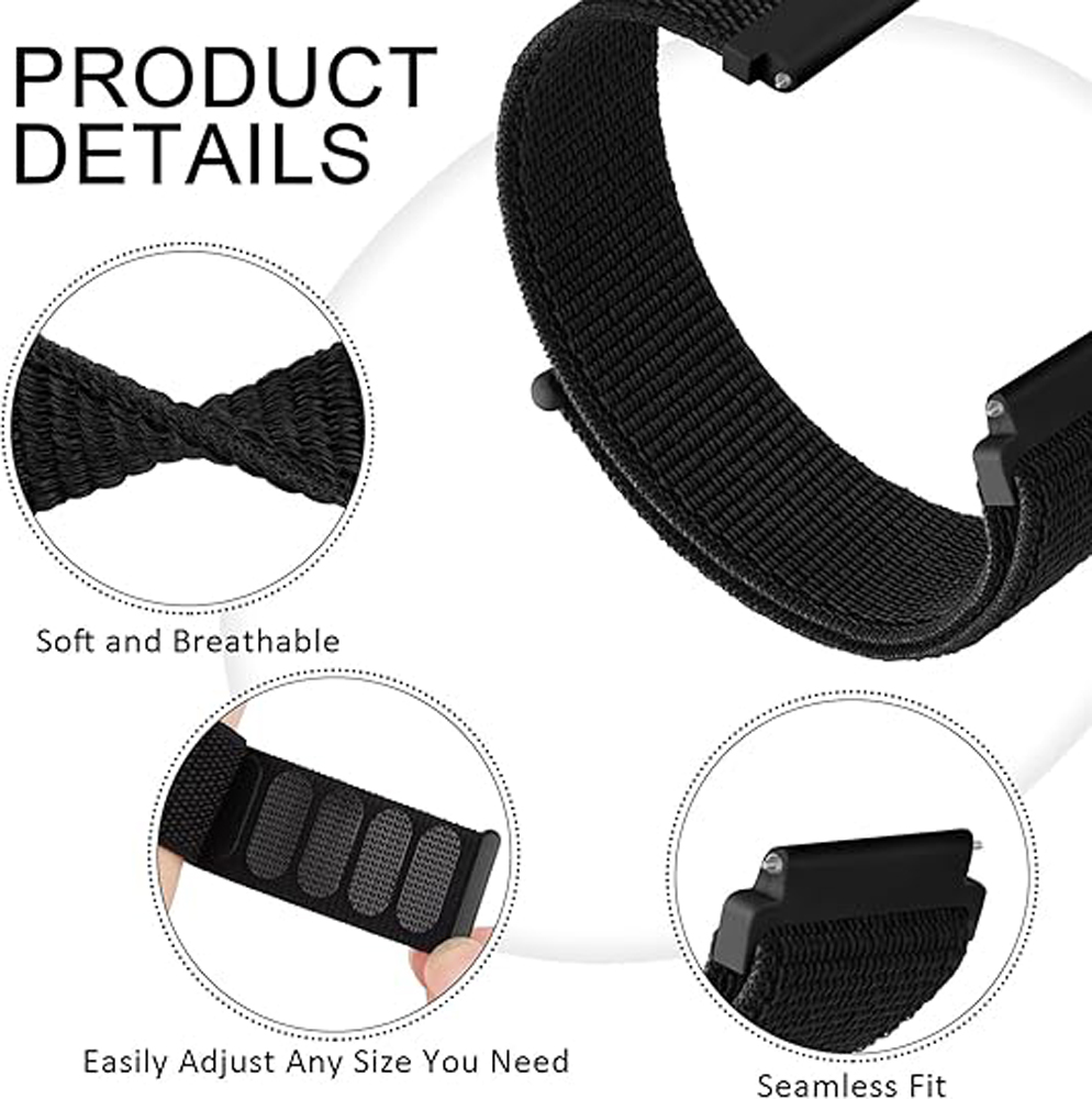Nylon Breathable Loop Watchban - Sport Loop Velcro avaliação e preço