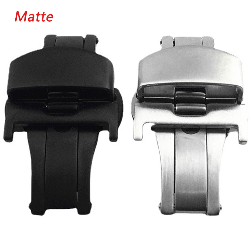 Matte Stainless Steel Butterfl - Butterfly Clasp Deployant avaliação e preço