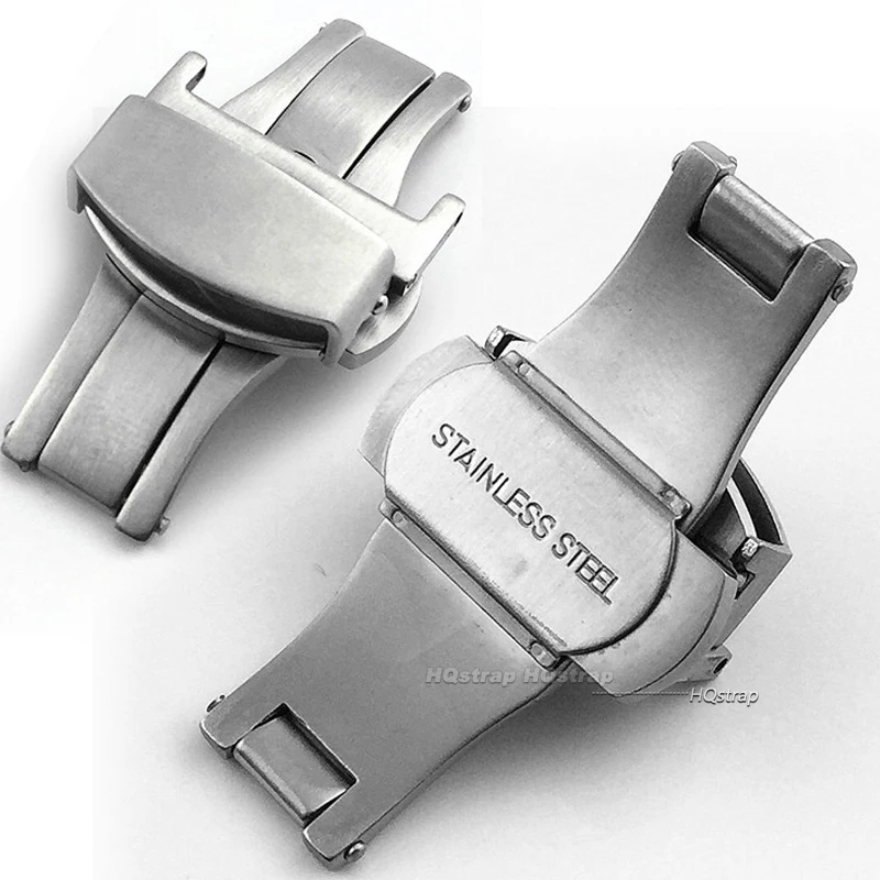 Matte Stainless Steel Butterfl - Butterfly Clasp Deployant avaliação e preço