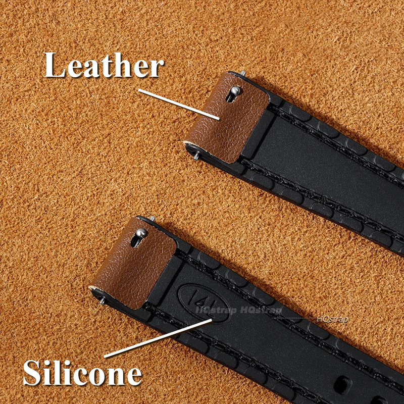 Ultra-thin Leather Watch Band  - Leather Strap Quick Release avaliação e preço