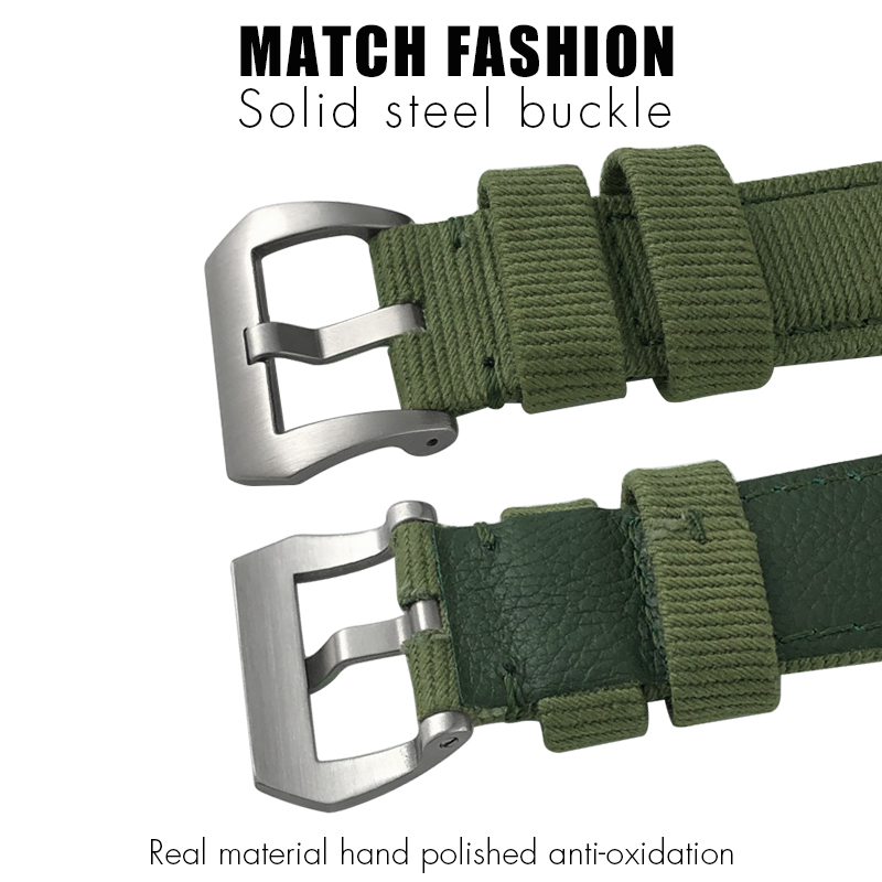 for Panerai 24mm New Nylon Wat - Canvas Strap Watch avaliação e preço