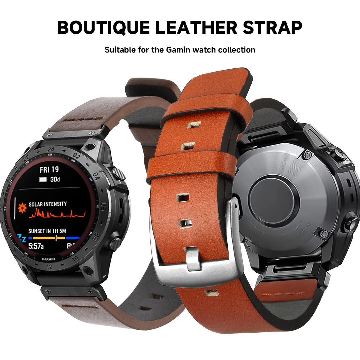 26mm 22mm Quick Fit Strap For  - Leather Strap Quick Release avaliação e preço
