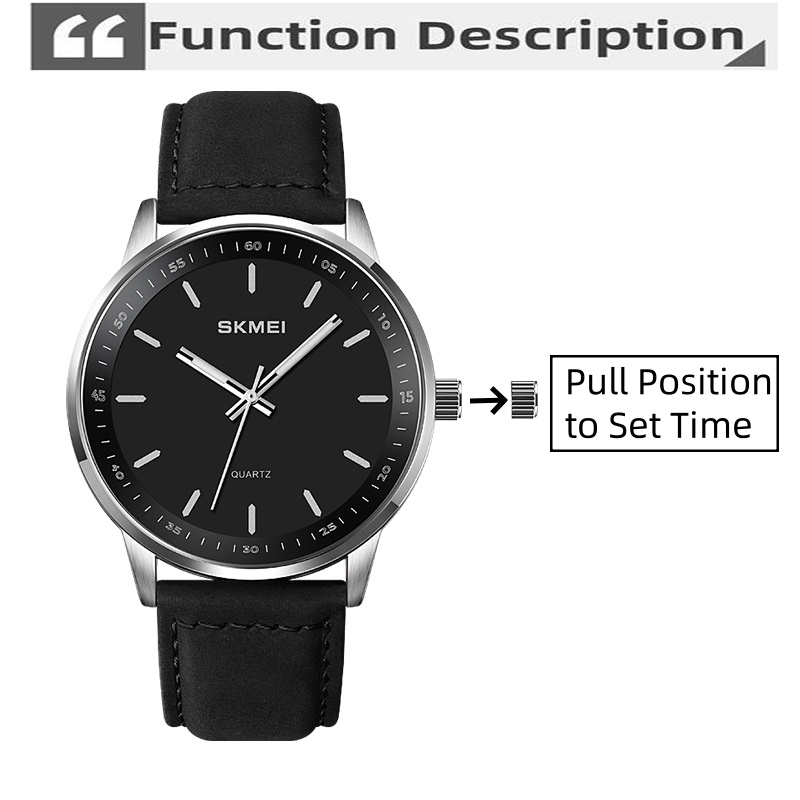 Skmei Original Brand Quartz Wa - Leather Watch Band Men avaliação e preço
