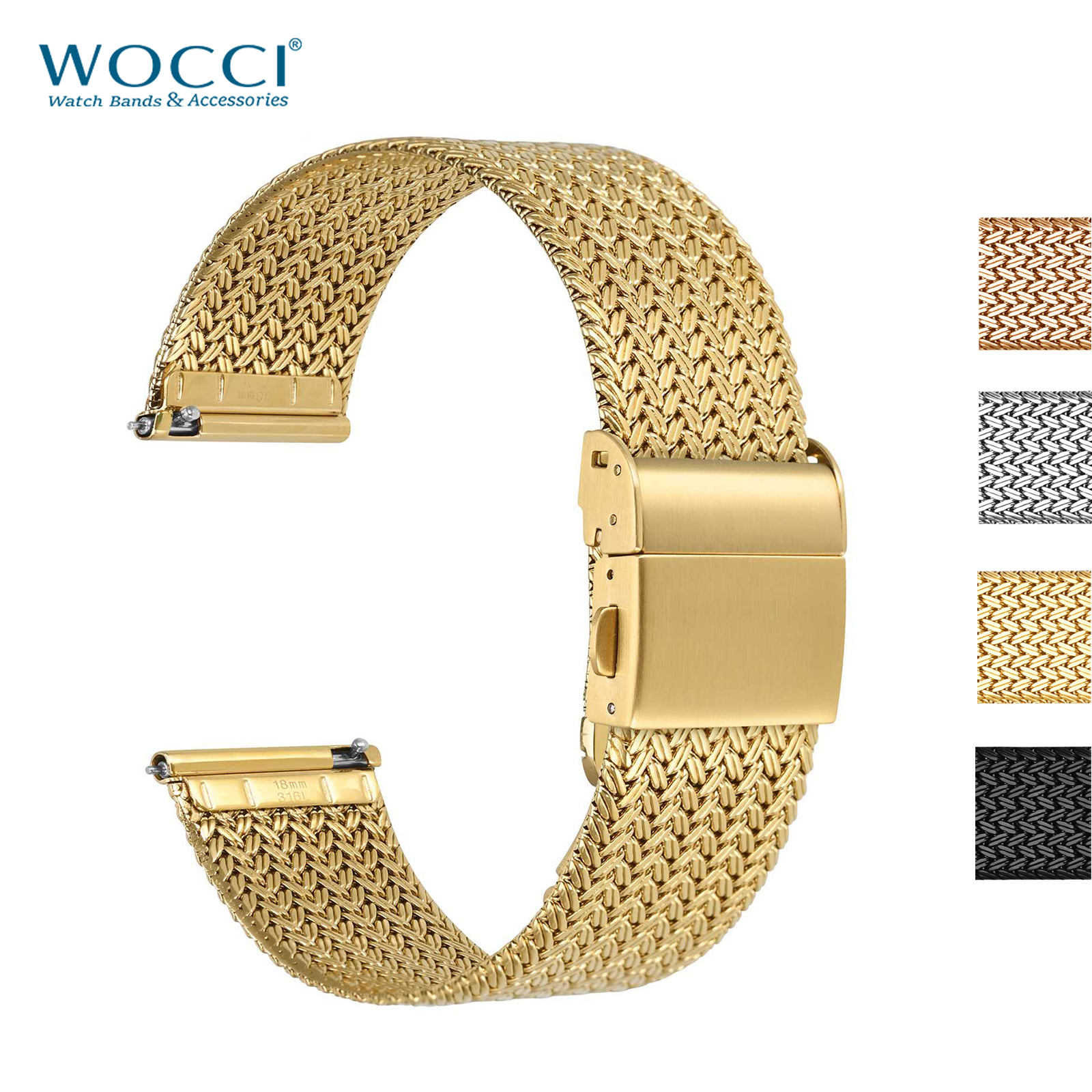 WOCCI Metal Watch Bands 316L S - Mesh Strap Metal avaliação e preço