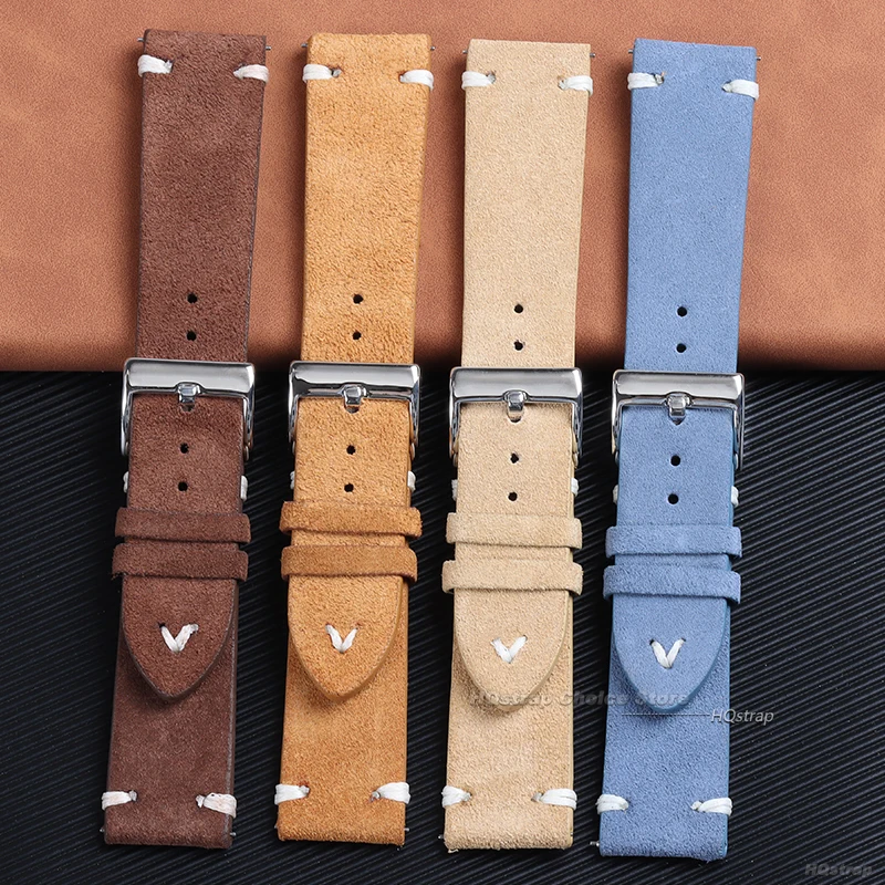 18mm 20mm 22mm High Quality Su - Suede Strap Watch avaliação e preço